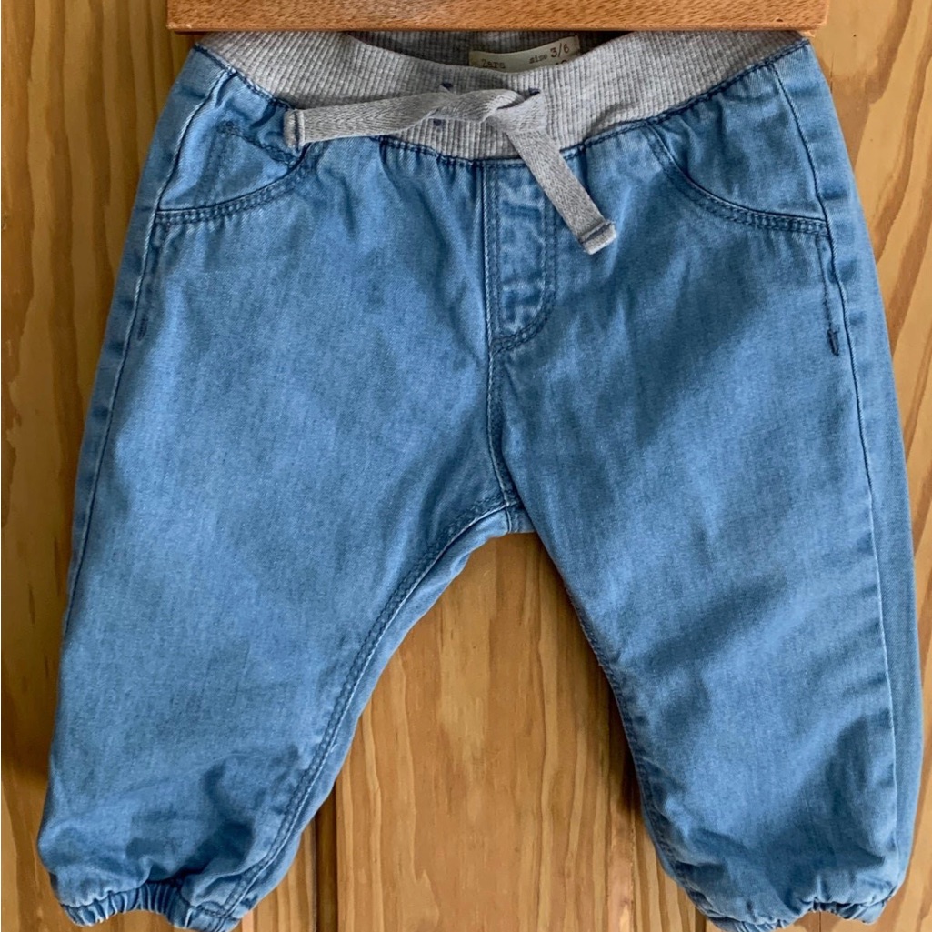 Zara Mini 3-6m Boys Lined Faided Joggers Jeans